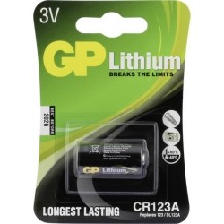 GP Bateries - Lithium CR123A - bateria litowa